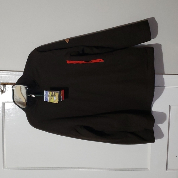 Orvis Mens Brown 1/4 Zip Pullover sweater - Picture 2 of 10